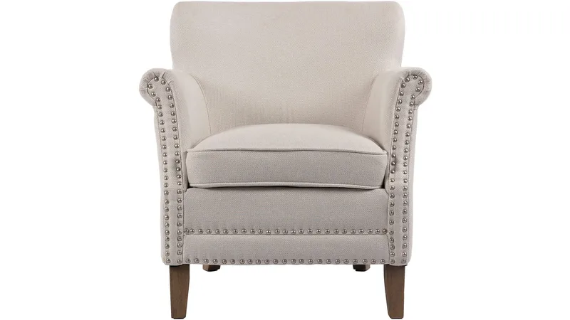 Asolo lenestol i stoff, Beige