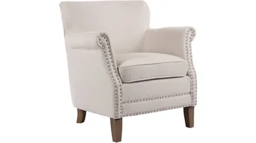 Asolo lenestol i stoff - Beige - Møbler - Stoler - Lenestoler