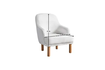 Astran Lenestol - Kremhvit - Møbler - Stoler - Lenestoler