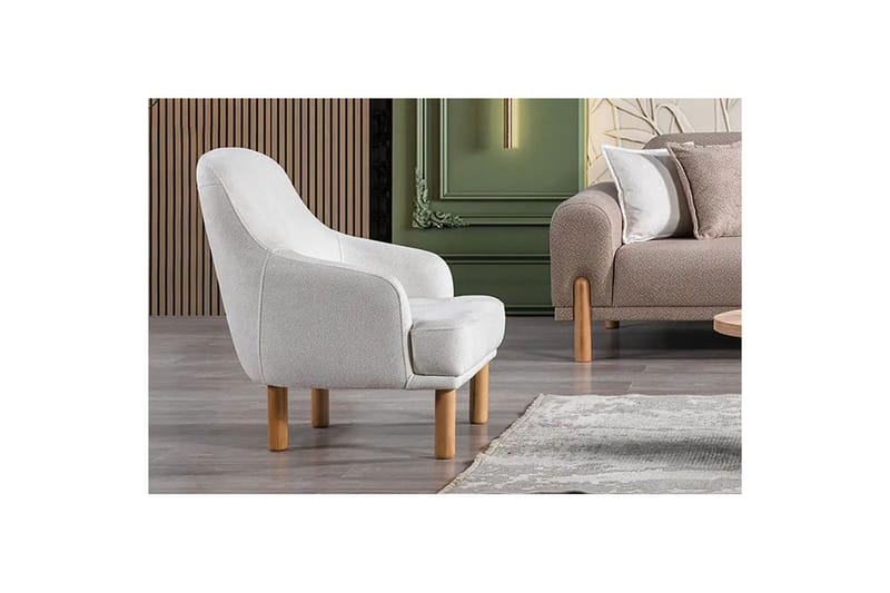 Astran Lenestol - Kremhvit - Møbler - Stoler - Lenestoler