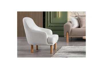 Astran Lenestol - Kremhvit - Møbler - Stoler - Lenestoler