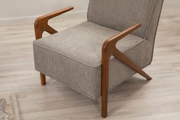 Austen Lenestol - Grå - Møbler - Stoler - Lenestoler