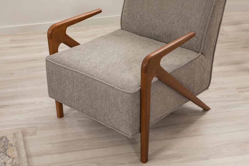 Austen Lenestol - Grå - Møbler - Stoler - Lenestoler