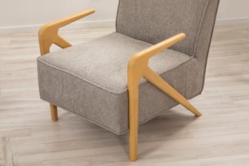 Austen Lenestol - Grå - Møbler - Stoler - Lenestoler