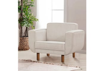 Austen Lenestol - Krem - Møbler - Stoler - Lenestoler