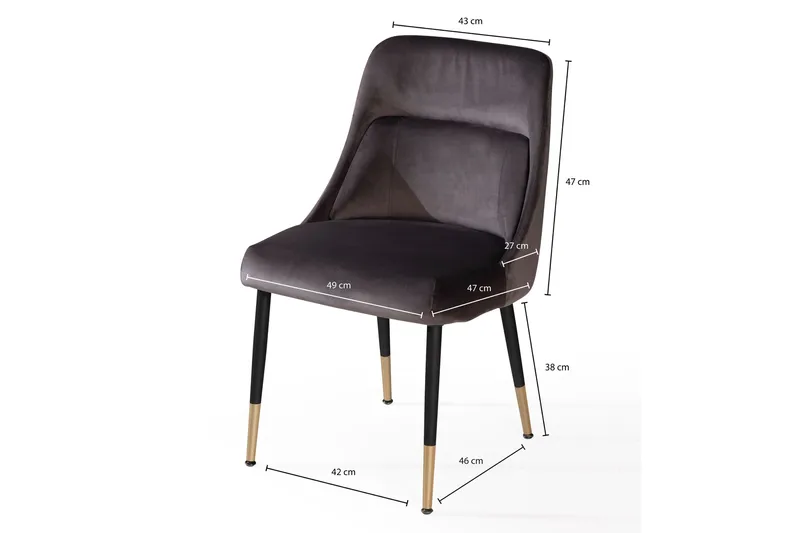 Babloo Spisestol - Mørkegrå - Møbler - Stoler - Spisestuestoler & kjøkkenstoler