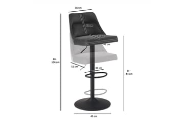 Baccha Barstol 106 cm - Mørkegrå - Møbler - Stoler - Barstol