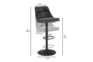 Baccha Barstol 106 cm - Mørkegrå - Møbler - Stoler - Barstol
