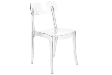 Bankettstol Beliani Covington set om 2 Transparent - Møbler - Stoler - Spisestuestoler & kjøkkenstoler