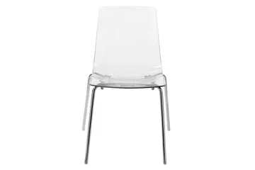 Bankettstol Beliani Silerton set om 2 Transparent - Møbler - Stoler - Spisestuestoler & kjøkkenstoler