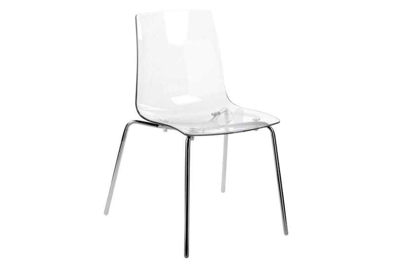 Bankettstol Beliani Silerton set om 2 Transparent - Møbler - Stoler - Spisestuestoler & kjøkkenstoler