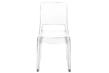 Bankettstol Beliani Westbridge set om 2 Transparent - Møbler - Stoler - Spisestuestoler & kjøkkenstoler