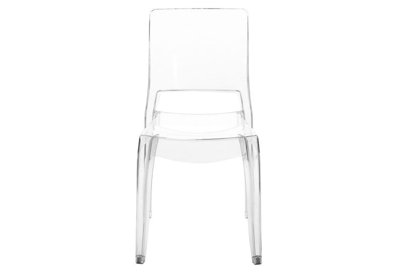 Bankettstol Beliani Westbridge set om 2 Transparent - Møbler - Stoler - Spisestuestoler & kjøkkenstoler