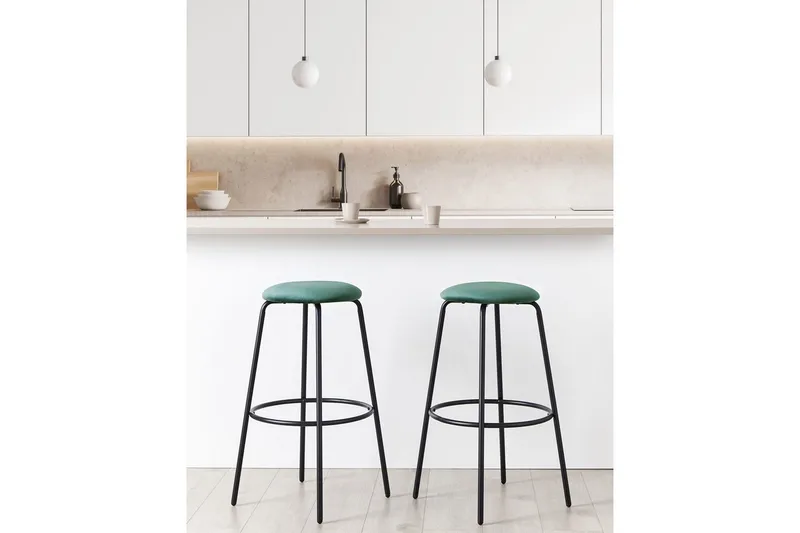Bargrupp Emerald green - Møbler - Stoler - Barstol