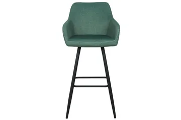 Barstol Beliani Casmalia set om 2 Beige-Svart Dark green - Møbler - Stoler - Barstol