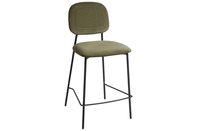 Barstol Beliani Duette set om 2 Olive green - Møbler - Stoler - Barstol