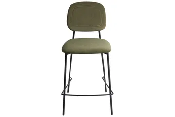 Barstol Beliani Duette set om 2 Olive green - Møbler - Stoler - Barstol