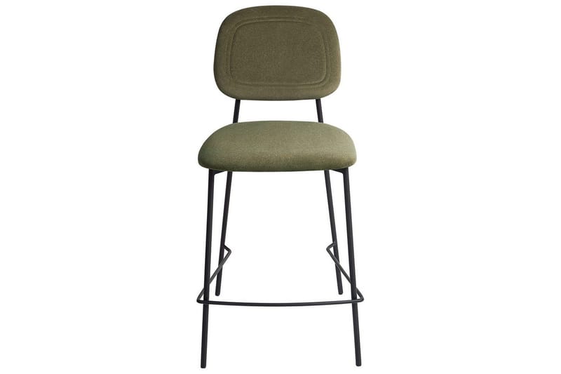 Barstol Beliani Duette set om 2 Olive green - Møbler - Stoler - Barstol