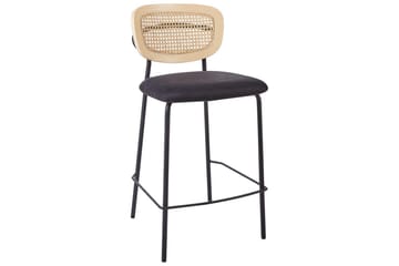 Barstol Beliani Mayetta set om 2 Natur-Beige-Svart Natural VALUE_MISSING_18133 - Møbler - Stoler - Barstol