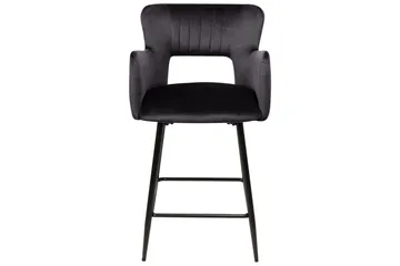 Barstol Beliani Sanilac set om 2 Blå-Svart Black VALUE_MISSING_18021 - Møbler - Stoler - Barstol