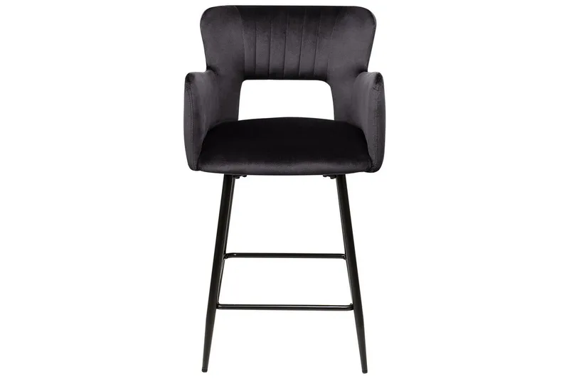 Barstol Beliani Sanilac set om 2 Blå-Svart Black VALUE_MISSING_18021 - Møbler - Stoler - Barstol