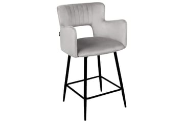 Barstol Beliani Sanilac set om 2 Blå-Svart Light grey VALUE_MISSING_18022 - Møbler - Stoler - Barstol