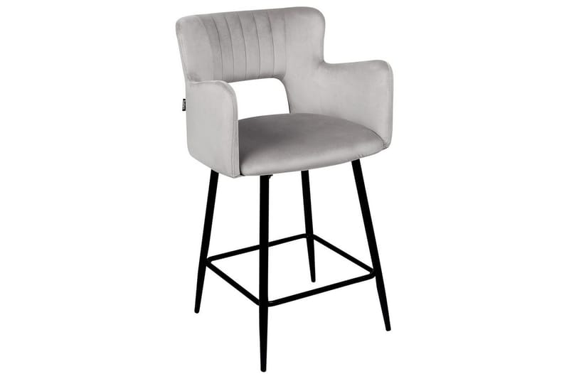 Barstol Beliani Sanilac set om 2 Blå-Svart Light grey VALUE_MISSING_18022 - Møbler - Stoler - Barstol