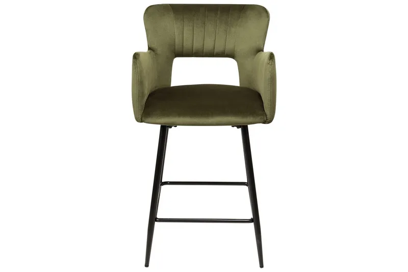Barstol Beliani Sanilac set om 2 Blå-Svart Olive green VALUE_MISSING_18023 - Møbler - Stoler - Barstol