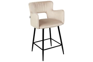 Barstol Beliani Sanilac set om 2 Blå-Svart Taupe VALUE_MISSING_18025 - Møbler - Stoler - Barstol