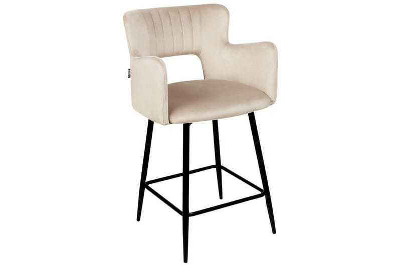 Barstol Beliani Sanilac set om 2 Blå-Svart Taupe VALUE_MISSING_18025 - Møbler - Stoler - Barstol