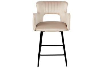 Barstol Beliani Sanilac set om 2 Blå-Svart Taupe VALUE_MISSING_18025 - Møbler - Stoler - Barstol