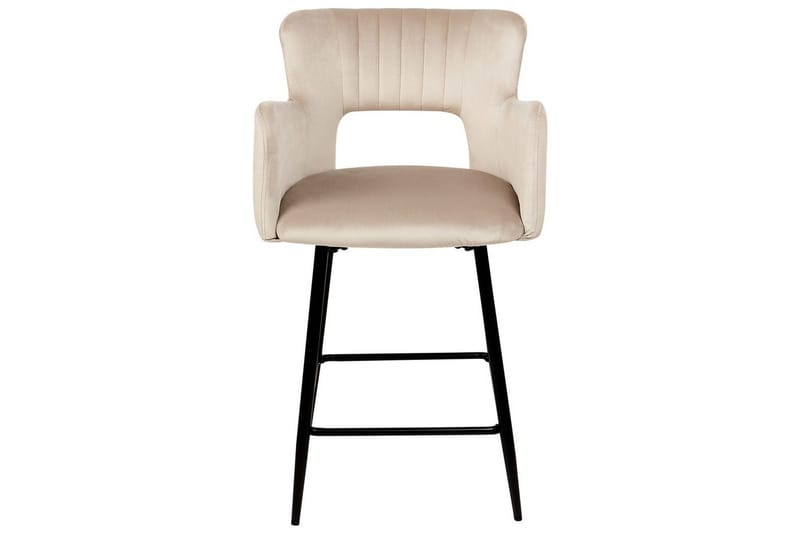 Barstol Beliani Sanilac set om 2 Blå-Svart Taupe VALUE_MISSING_18025 - Møbler - Stoler - Barstol