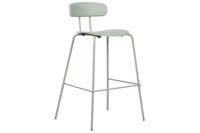 Barstol Beliani Sibley set om 2 Grön Light green - Møbler - Stoler - Barstol