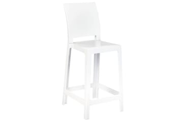 Barstol Beliani Wellington set om 2 Transparent White VALUE_MISSING_18017 - Møbler - Stoler - Barstol