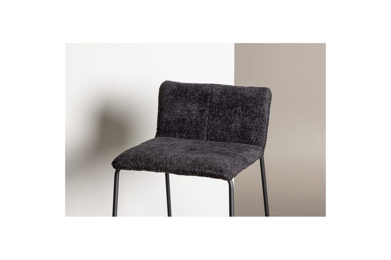 Barstol Bisbee Bouclé Svart - Svart - Møbler - Stoler - Barstol