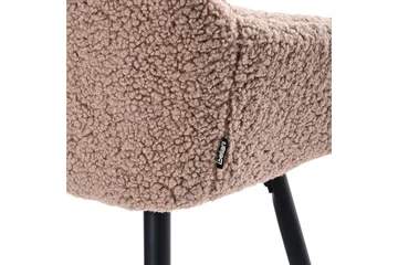 Barstol Casmalia sett av 2 Beige/svart - Beige/svart - Møbler - Stoler - Barstol