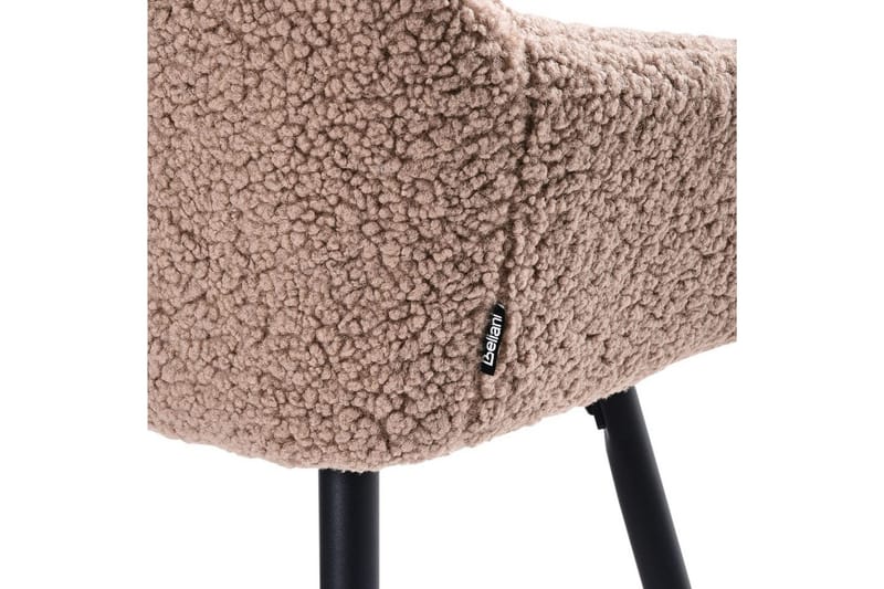 Barstol Casmalia sett av 2 Beige/svart - Beige/svart - Møbler - Stoler - Barstol