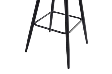 Barstol Casmalia sett av 2 Beige/svart - Beige/svart - Møbler - Stoler - Barstol