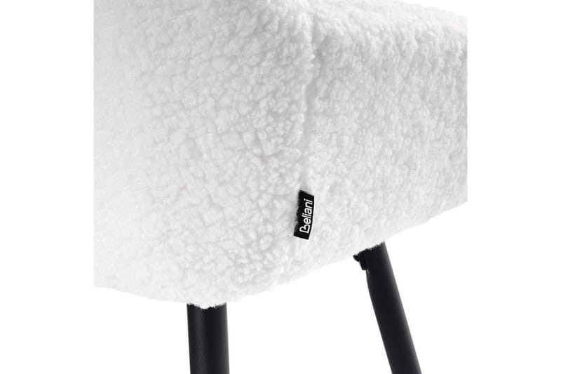 Barstol Casmalia sett av 2 Hvit/Svart - Hvit/Svart - Møbler - Stoler - Barstol