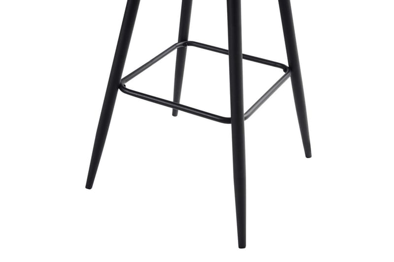 Barstol Casmalia sett av 2 Hvit/Svart - Hvit/Svart - Møbler - Stoler - Barstol