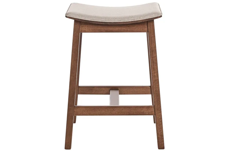 Barstol Dixon set om 2 Beige - Møbler - Stoler - Barstol