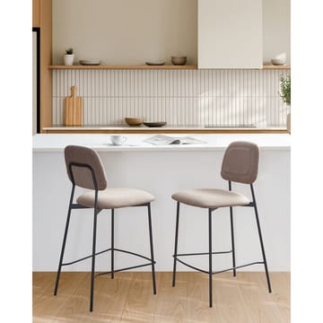 Barstol Duette 2-pakning - Beige, svart - Møbler - Stoler - Barstol