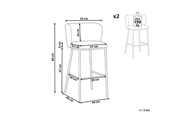 Barstol Light grey VALUE_MISSING_18110 - Møbler - Stoler - Barstol