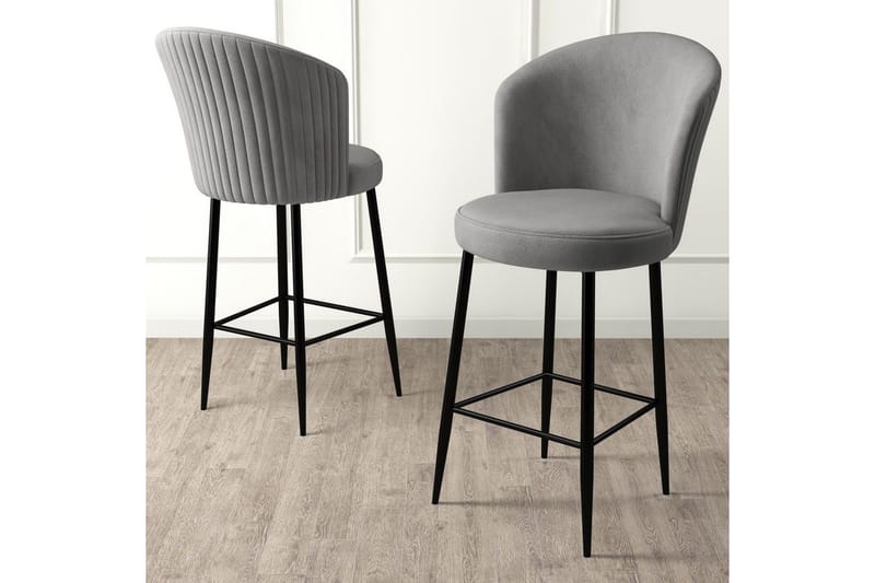Barstol Redlands Grå / Svart - Grå / Svart - Møbler - Stoler - Barstol