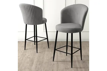 Barstol Redlands Grå / Svart - Grå / Svart - Møbler - Stoler - Barstol