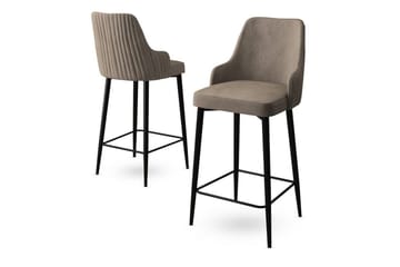 Barstol Ydra Cappuccino / Svart - Cappuccino / Svart - Møbler - Stoler - Barstol