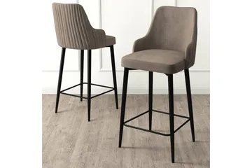 Barstol Ydra Cappuccino / Svart - Cappuccino / Svart - Møbler - Stoler - Barstol