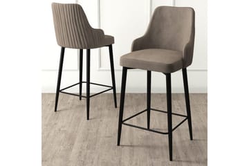 Barstol Ydra Cappuccino / Svart - Cappuccino / Svart - Møbler - Stoler - Barstol