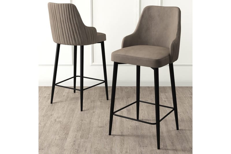 Barstol Ydra Cappuccino / Svart - Cappuccino / Svart - Møbler - Stoler - Barstol