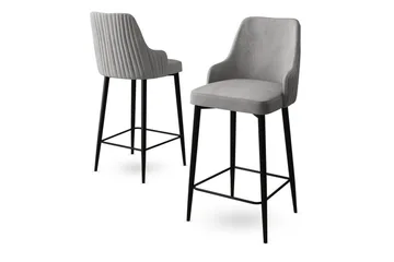 Barstol Ydra Grå / Svart - Grå / Svart - Møbler - Stoler - Barstol